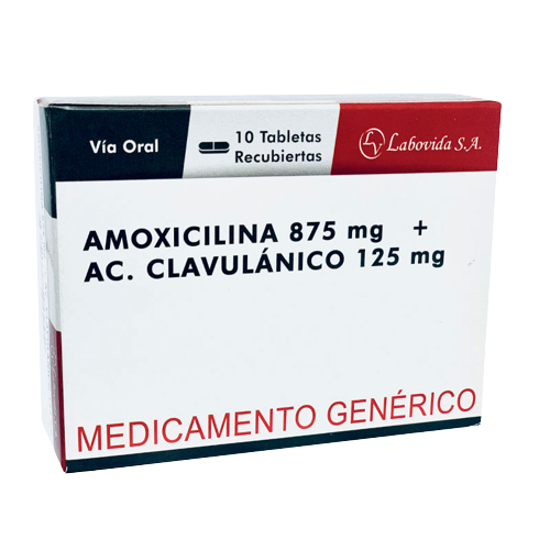 AMOXICILINA 875MG + ACD CLAVLANCO 125MG TAB
