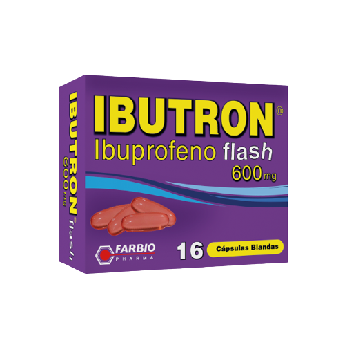 IBUTRON FLASH 600MG X16 CAP (IBUPROFENO) 