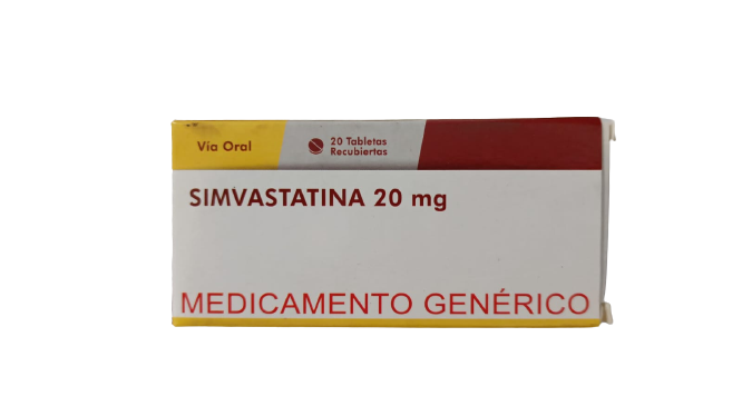 SIMVASTATINA 20MG CAJA X20 TAB 