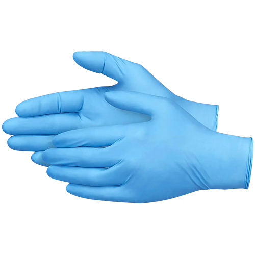 GUANTES NITRILO AZUL "L"