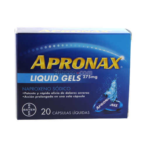 APRONAX LIQUID GEL 275 MG X 20 CAP 